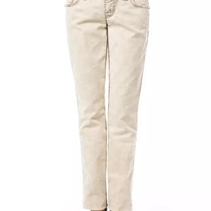 BYBLOS Beige Cotton Jeans &amp; Pant