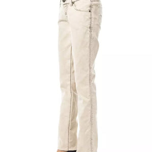 BYBLOS Beige Cotton Women Jeans