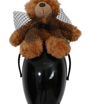 Dolce & Gabbana Teddy Bear Gold Crystal  Crown Tiara Diadem Hair Band