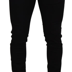 Dolce & Gabbana Elegant Black Slim Fit Denim Pants