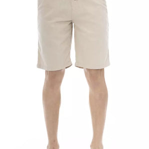 Baldinini Trend Beige Cotton Men Bermuda Short