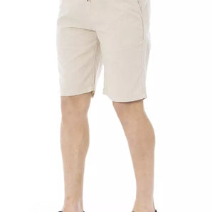 Baldinini Trend Beige Cotton Men Bermuda Short