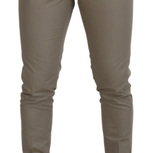 Dolce &amp; Gabbana Stunning Beige Italian Cotton Trousers