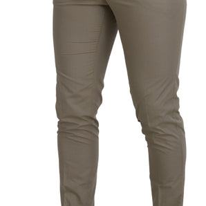 Dolce &amp; Gabbana Stunning Beige Italian Cotton Trousers