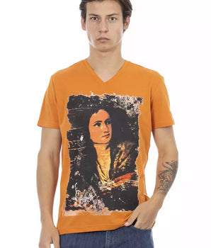 Trussardi Action Camiseta Hombre Algodón Naranja