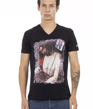 Camiseta Hombre Trussardi Action Algodón Negro