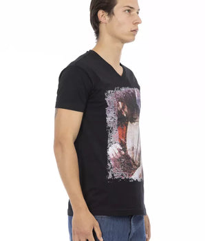 Camiseta Hombre Trussardi Action Algodón Negro