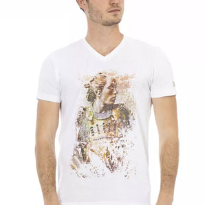 Trussardi Action White Cotton Men T-Shirt