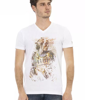 Trussardi Action Elegant V-Neck Short Sleeve T-Shirt