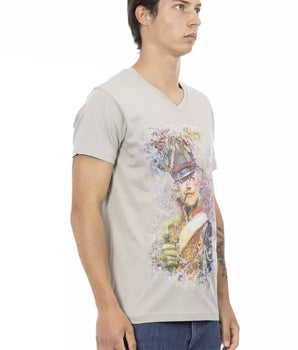 Camiseta Trussardi Action Gris Algodón Hombre