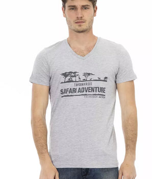 Camiseta Trussardi Action Gris Algodón Hombre