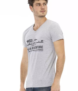 Camiseta Trussardi Action Gris Algodón Hombre