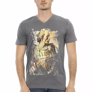 Trussardi Action Gray Cotton Men's T-Shirt