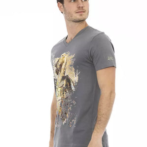 Trussardi Action Gray Cotton Men's T-Shirt