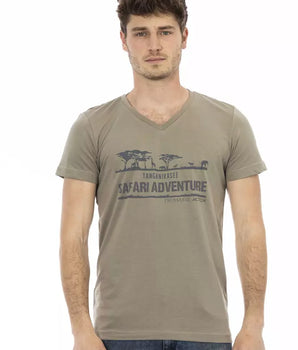 Camiseta Trussardi Action Marrón Algodón Hombre