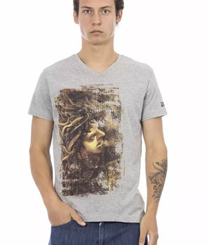 Trussardi Action Gray Cotton Men's T-Shirt