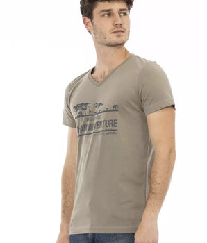 Camiseta Trussardi Action Marrón Algodón Hombre