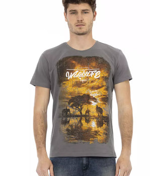 Trussardi Action Gray Cotton Men's T-Shirt