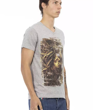 Trussardi Action Gray Cotton Men's T-Shirt