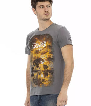 Trussardi Action Gray Cotton Men's T-Shirt