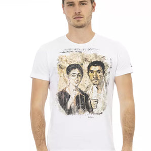 Trussardi Action White Cotton Men TShirt