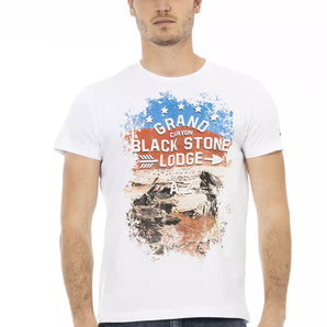 Trussardi Action White Cotton Men T-Shirt