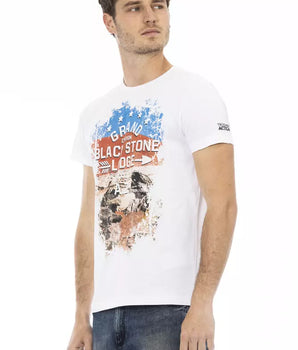 Trussardi Action White Cotton Men T-Shirt