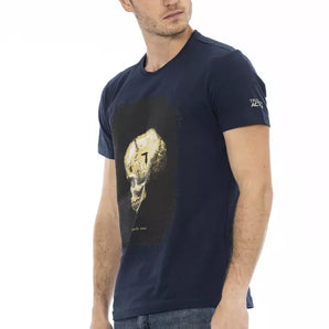 Trussardi Action Blue Cotton Men T-Shirt