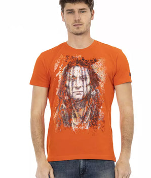 Trussardi Action Camiseta Hombre Algodón Naranja
