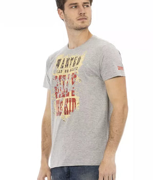 Trussardi Action Gray Cotton Men's T-Shirt