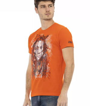 Trussardi Action Camiseta Hombre Algodón Naranja