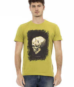 Trussardi Action Green Cotton Men T-Shirt