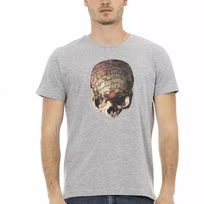 Trussardi Action Gray Cotton Men T-Shirt