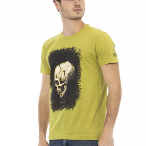 Trussardi Action Green Cotton Men T-Shirt