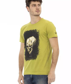 Trussardi Action Green Cotton Men T-Shirt