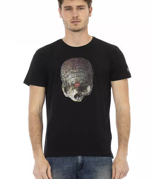 Trussardi Action Black Cotton Men T-Shirt