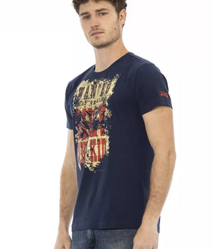 Camiseta Hombre Trussardi Action Algodón Azul