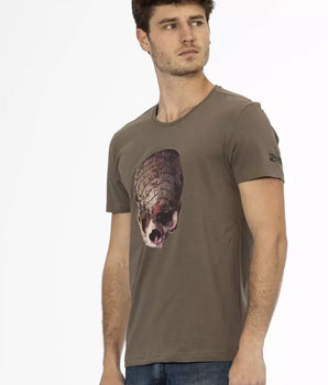 Camiseta Trussardi Action Marrón Algodón Hombre
