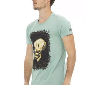 Trussardi Action Green Cotton Men T-Shirt