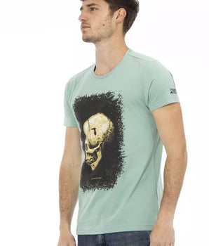 Trussardi Action Green Cotton Men T-Shirt