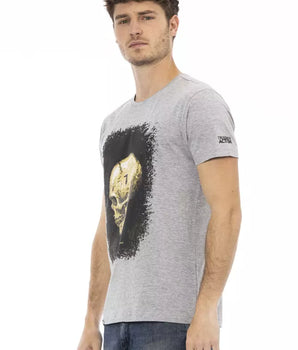 Trussardi Action Gray Cotton Men's T-Shirt