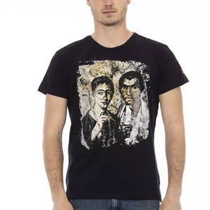 Trussardi Action Black Cotton Men T-Shirt