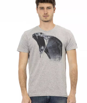 Trussardi Action Gray Cotton Men's T-Shirt
