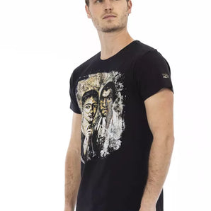 Trussardi Action Black Cotton Men T-Shirt