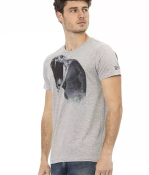 Trussardi Action Gray Cotton Men's T-Shirt