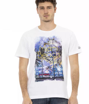 Camiseta Trussardi Action de algodón blanco para hombre