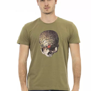 Trussardi Action Green Cotton Men T-Shirt