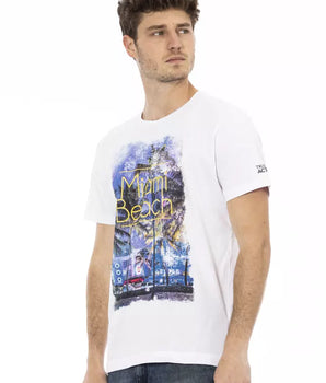 Camiseta Trussardi Action de algodón blanco para hombre