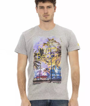 Trussardi Action Gray Cotton Men's T-Shirt