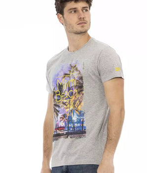 Trussardi Action Gray Cotton Men's T-Shirt